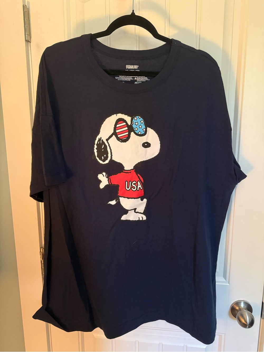 Peanuts Snoopy USA Navy Women’s Graphic Tee